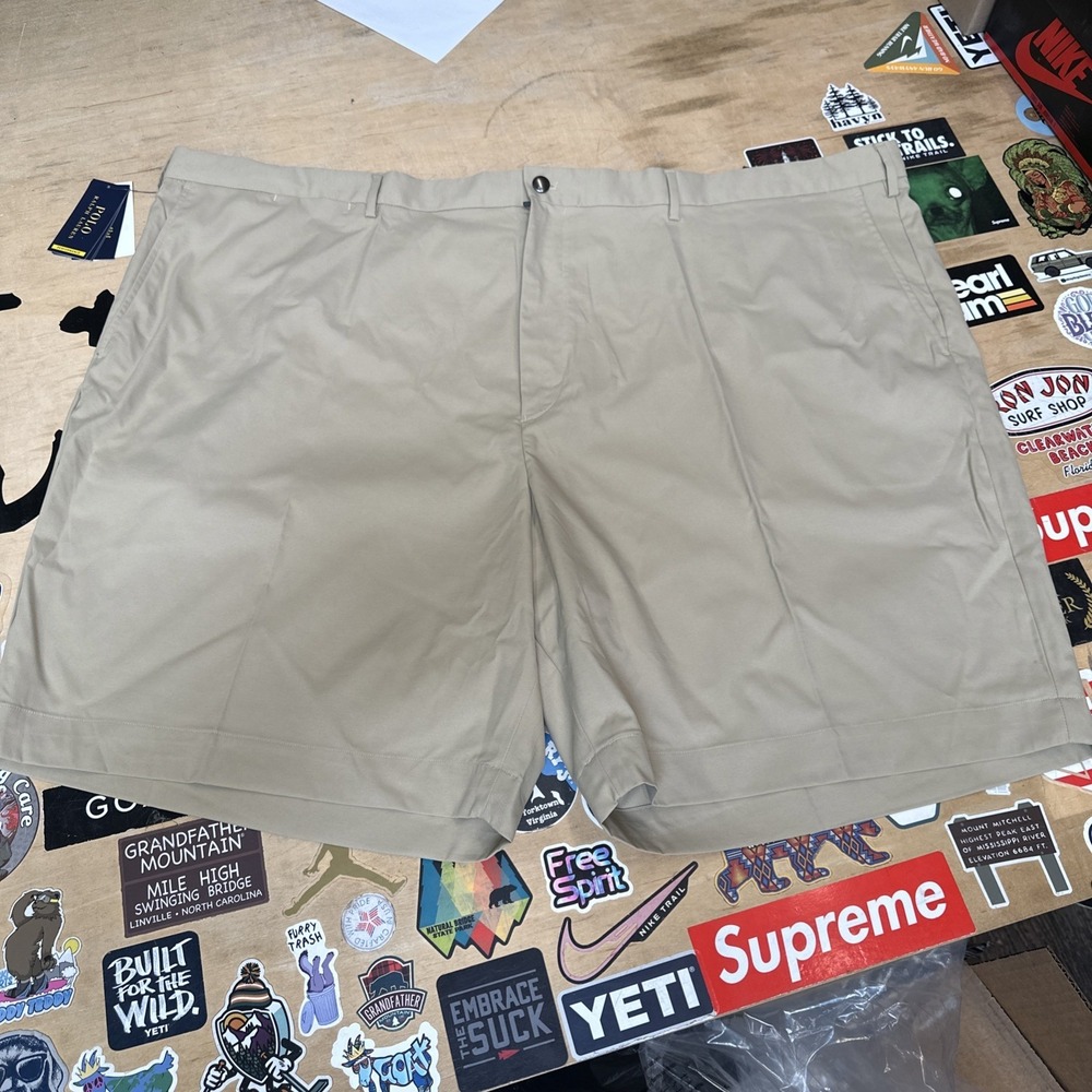 Polo Ralph Lauren Classic Stretch Chino Shorts BIG & TALL Khaki NWT MSRP $98 42B